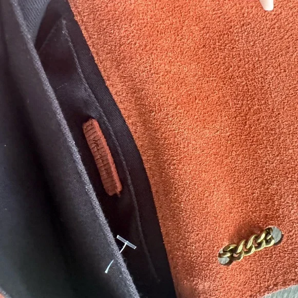 Madewell Gold and Orange Crossbody Bag with Textured Finish - Picture 3 of 4